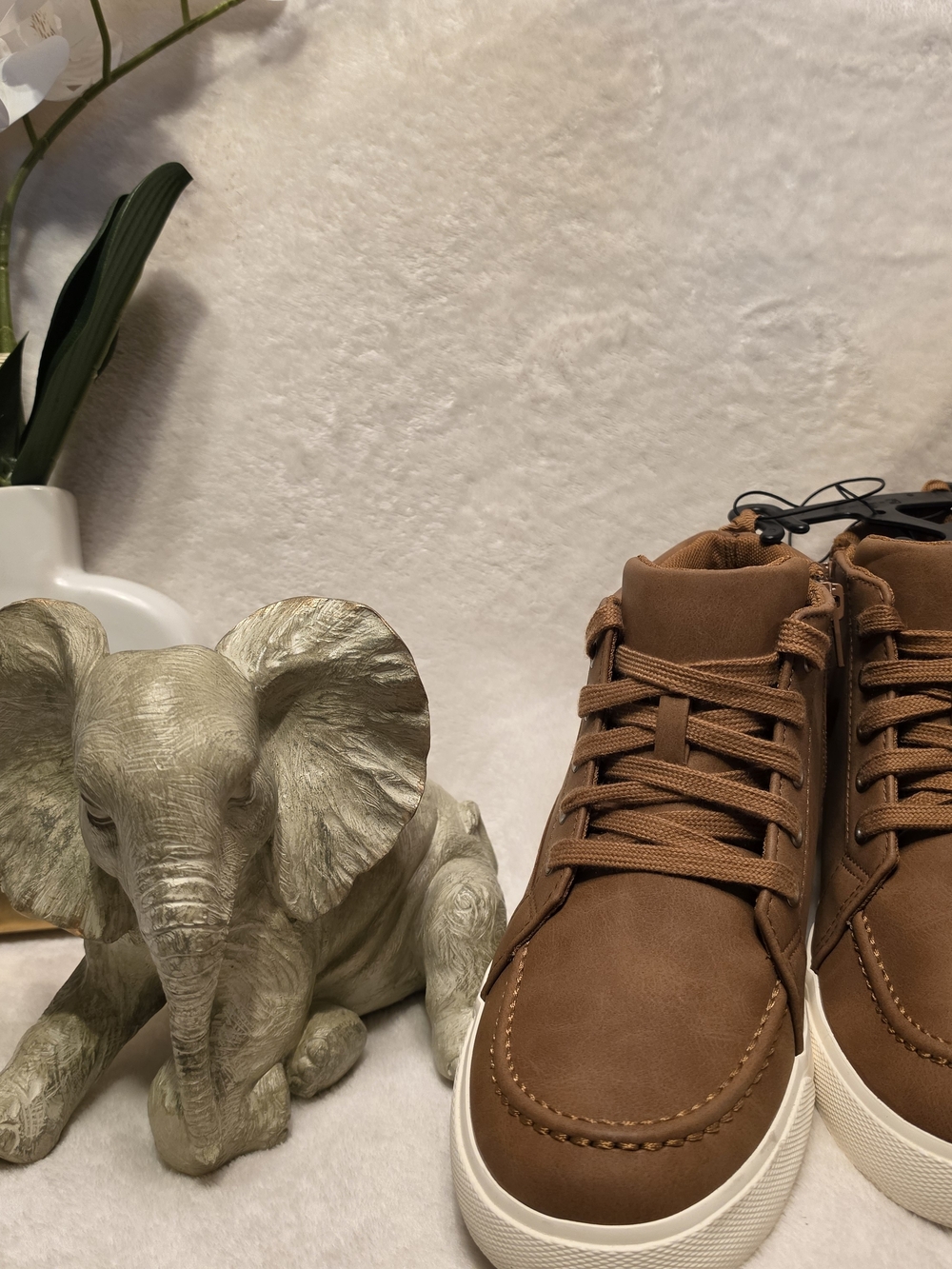 wonder nation Brown High-Top Kids Sneakers
